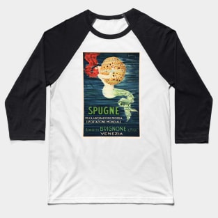 SPUGNE MERMAID With Sponge 1920s Vintage Italian Advertisement Baseball T-Shirt